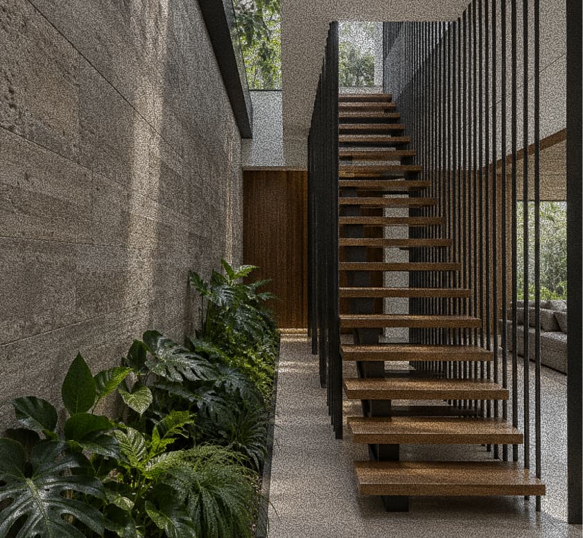 Concrete and material detail
